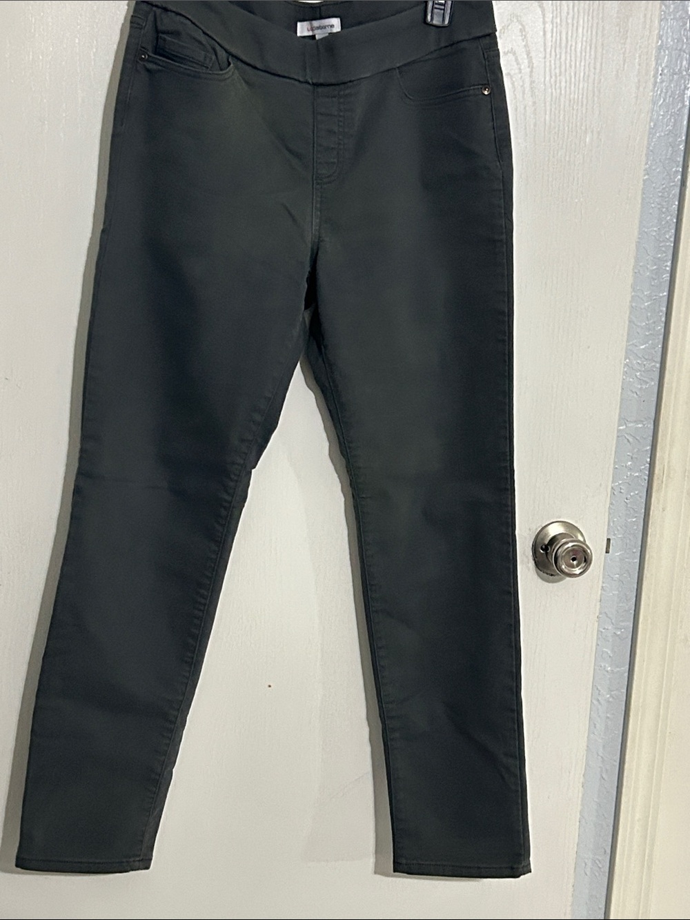 Liz Claiborne Black Straight Leg Pants